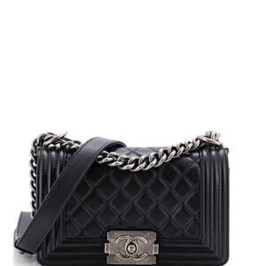 Chanel Small Boy Flap Bag Quilted Lambskin